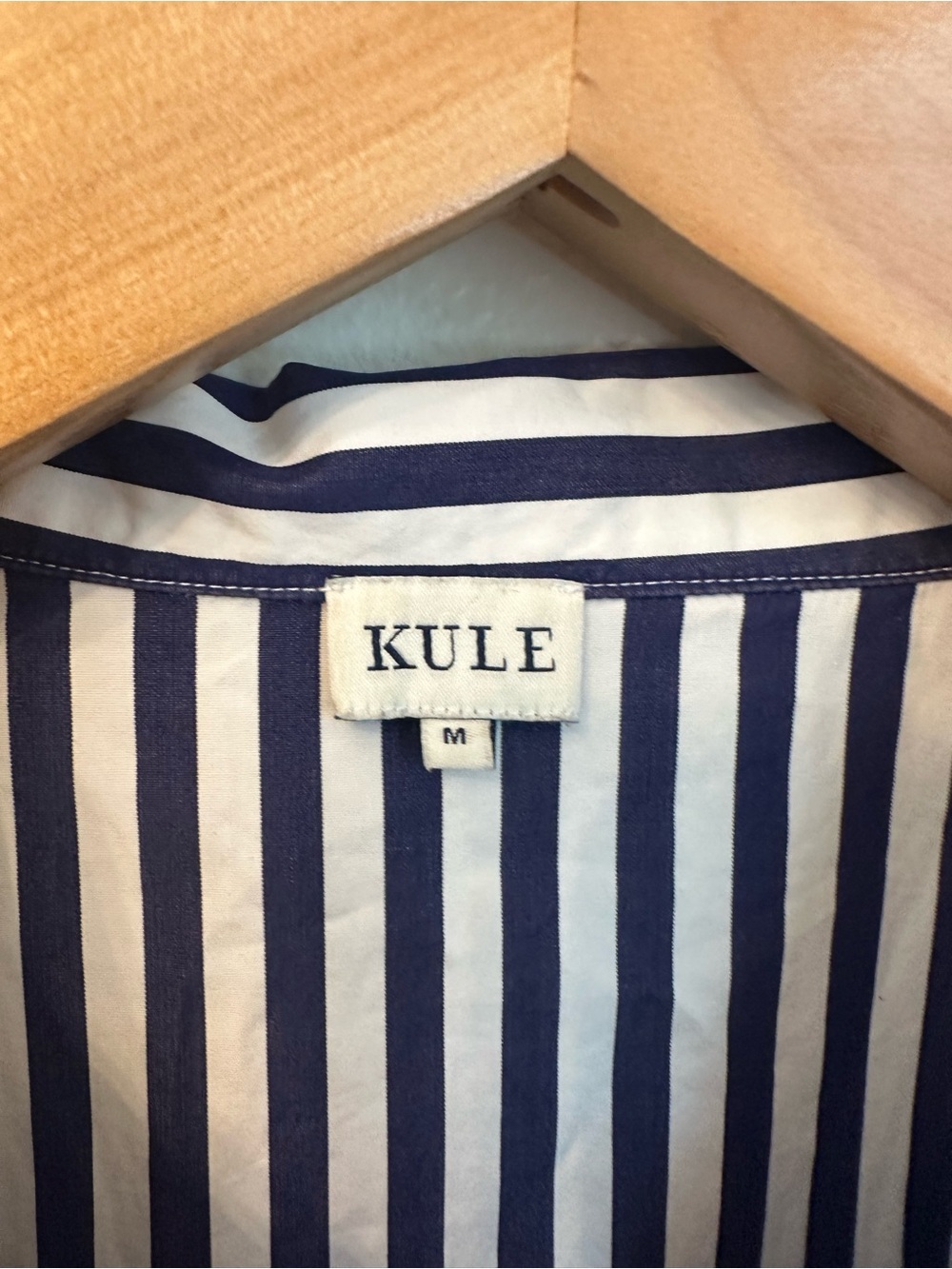 KULE The Izzy Navy & White Striped Short-Sleeve Shirt Dress - Picture 4 of 9